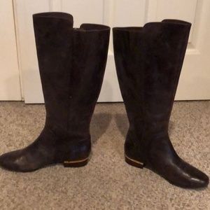 ❤Brown Leather Tall Riding Boots - Isola❤